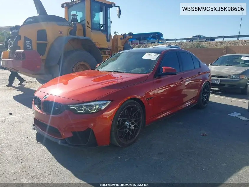 2018 BMW M3 Cs VIN: WBS8M9C5XJ5K98606 Lot: 42322116