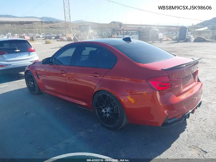 2018 BMW M3 Cs VIN: WBS8M9C5XJ5K98606 Lot: 42322116