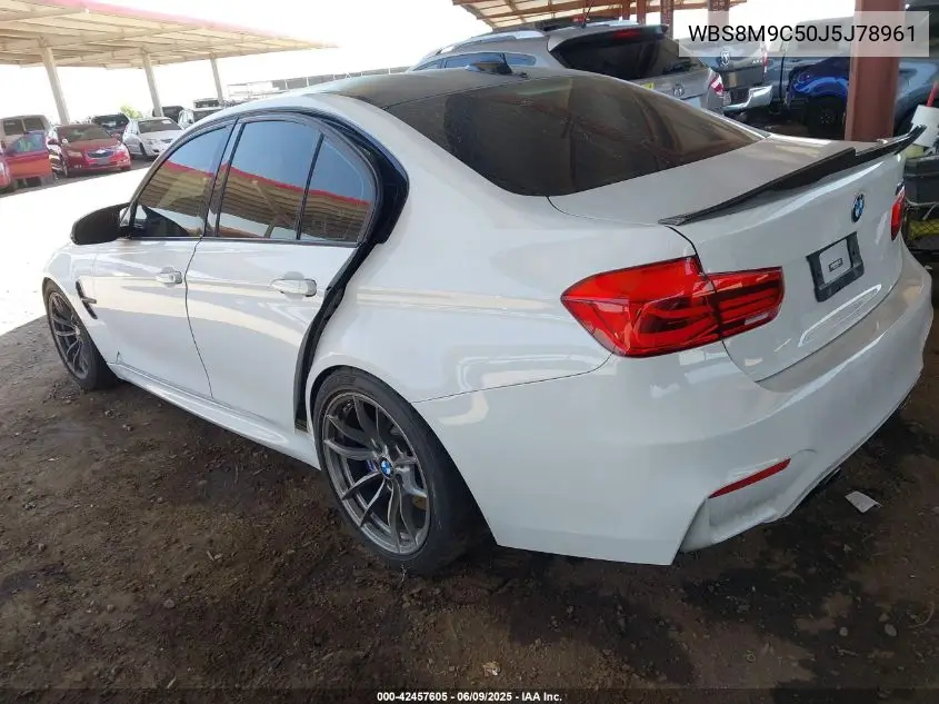 2018 BMW M3 Cs VIN: WBS8M9C50J5J78961 Lot: 42457605