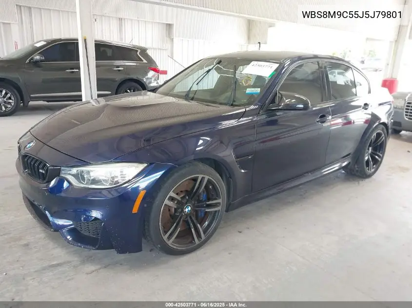 2018 BMW M3 Cs VIN: WBS8M9C55J5J79801 Lot: 42503771