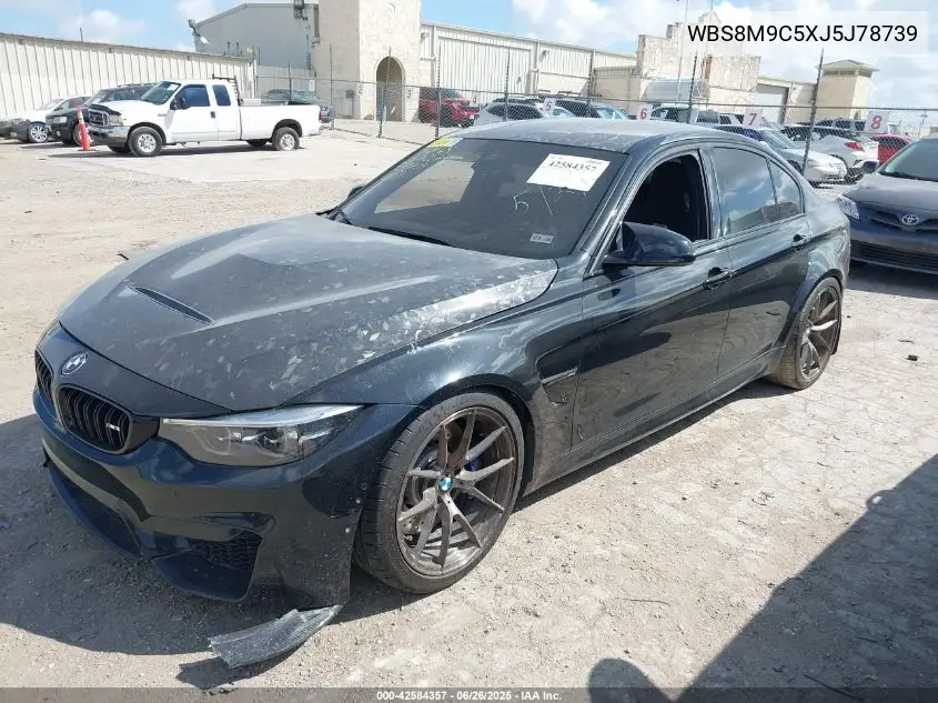 2018 BMW M3 Cs VIN: WBS8M9C5XJ5J78739 Lot: 42584357