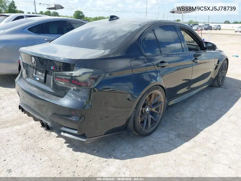 2018 BMW M3 Cs VIN: WBS8M9C5XJ5J78739 Lot: 42584357