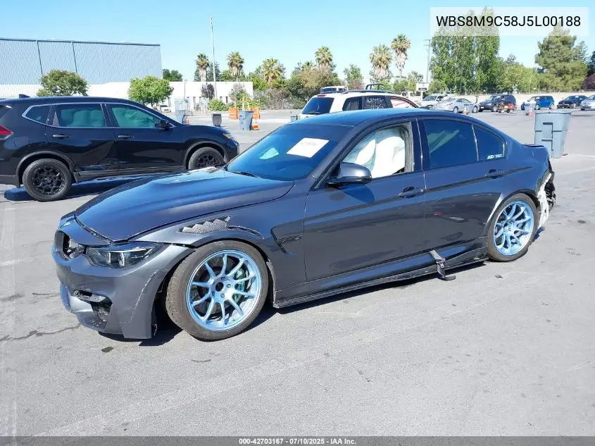 2018 BMW M3 VIN: WBS8M9C58J5L00188 Lot: 42703167