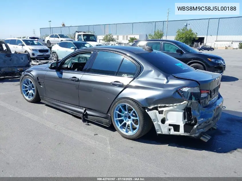 2018 BMW M3 VIN: WBS8M9C58J5L00188 Lot: 42703167