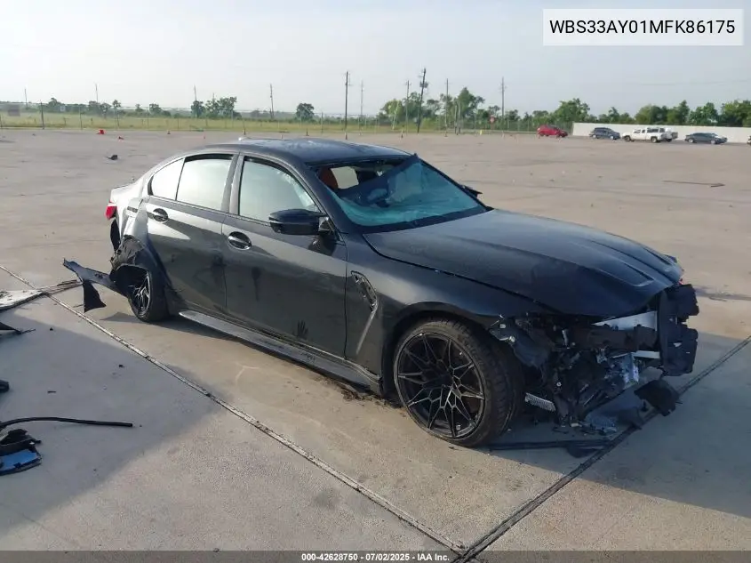 2021 BMW M3 Competition VIN: WBS33AY01MFK86175 Lot: 42628750