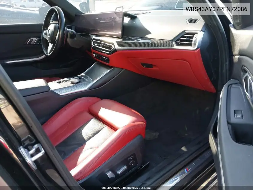 2023 BMW M3 Competition xDrive VIN: WBS43AY07PFN72086 Lot: 42216927