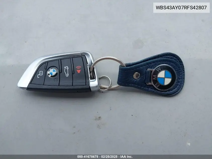 2024 BMW M3 Competition xDrive VIN: WBS43AY07RFS42807 Lot: 41678678