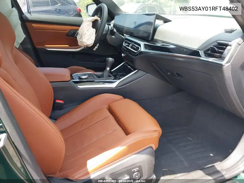 2024 BMW M3 VIN: WBS53AY01RFT48402 Lot: 42151682