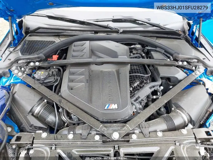 2025 BMW M3 Competition xDrive VIN: WBS33HJ01SFU28279 Lot: 42247834