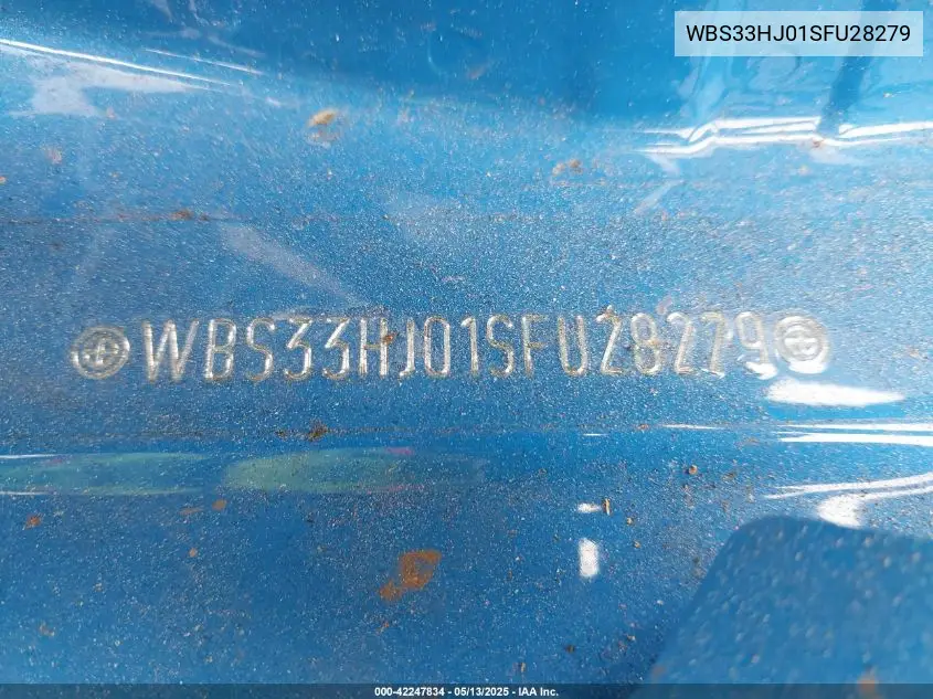 2025 BMW M3 Competition xDrive VIN: WBS33HJ01SFU28279 Lot: 42247834