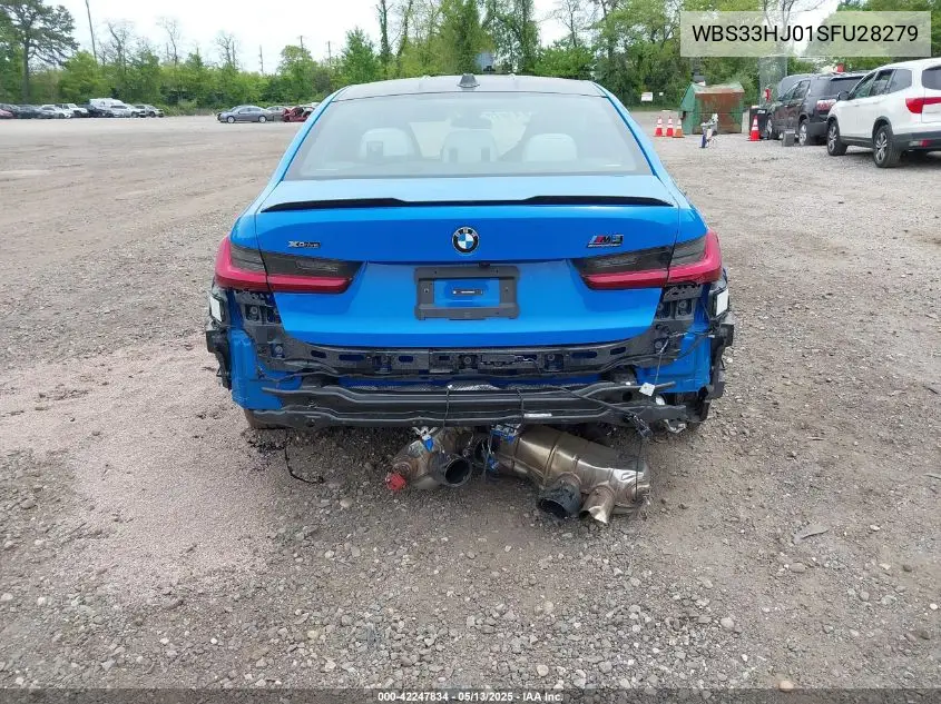 2025 BMW M3 Competition xDrive VIN: WBS33HJ01SFU28279 Lot: 42247834