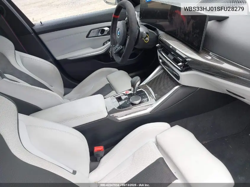 2025 BMW M3 Competition xDrive VIN: WBS33HJ01SFU28279 Lot: 42247834