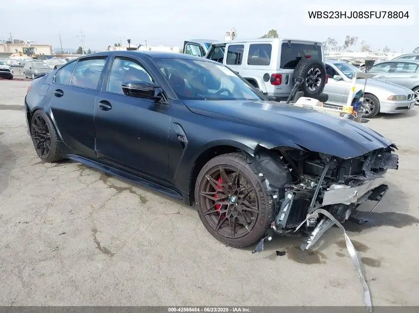 2025 BMW M3 Competition VIN: WBS23HJ08SFU78804 Lot: 42565484