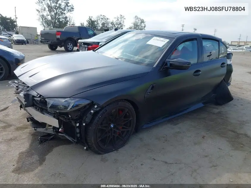 2025 BMW M3 Competition VIN: WBS23HJ08SFU78804 Lot: 42565484