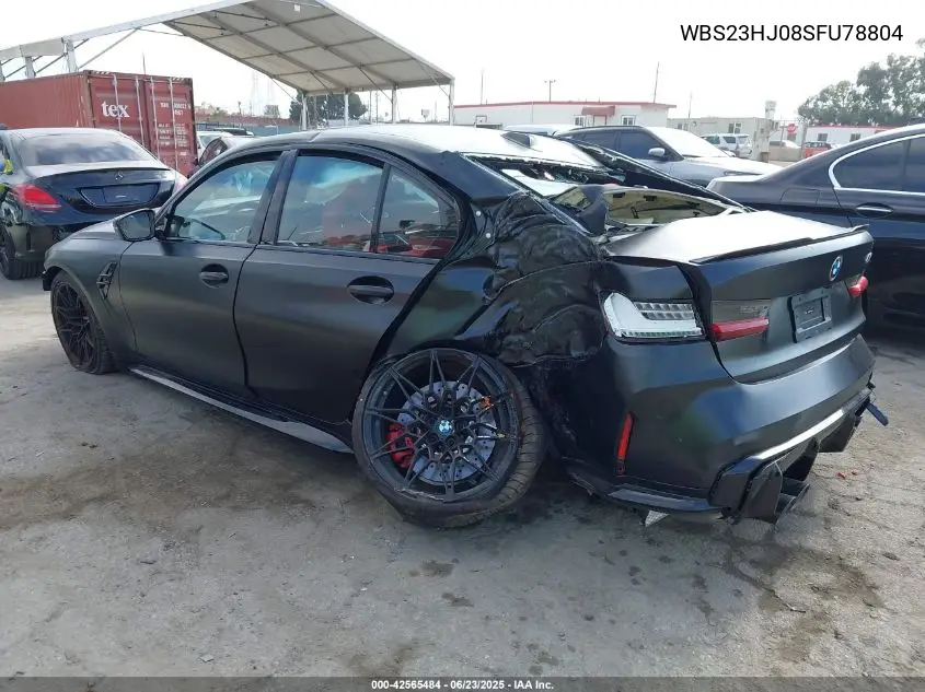 2025 BMW M3 Competition VIN: WBS23HJ08SFU78804 Lot: 42565484