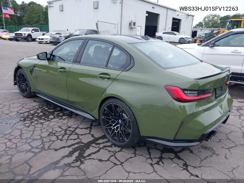 2025 BMW M3 Competition xDrive VIN: WBS33HJ01SFV12263 Lot: 42571639
