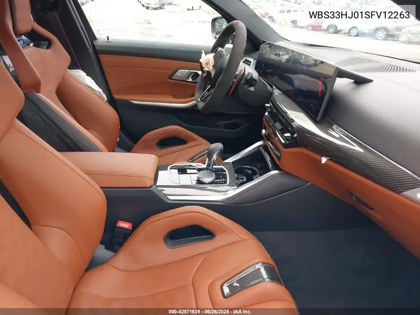 2025 BMW M3 Competition xDrive VIN: WBS33HJ01SFV12263 Lot: 42571639