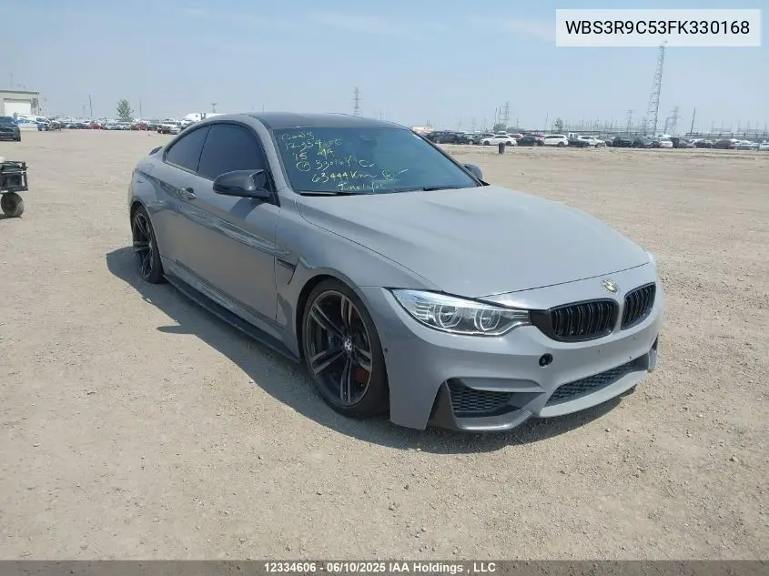 2015 BMW M4 VIN: WBS3R9C53FK330168 Lot: 12334606