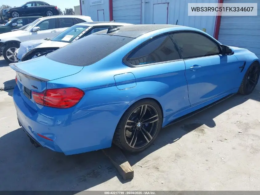 2015 BMW M4 VIN: WBS3R9C51FK334607 Lot: 42217799