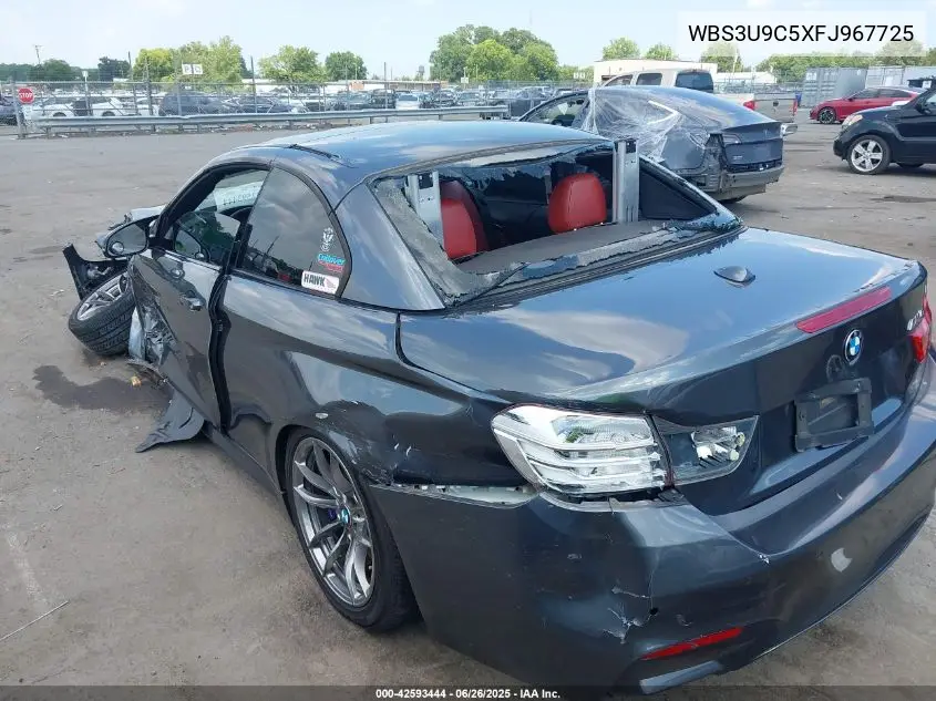 2015 BMW M4 VIN: WBS3U9C5XFJ967725 Lot: 42593444
