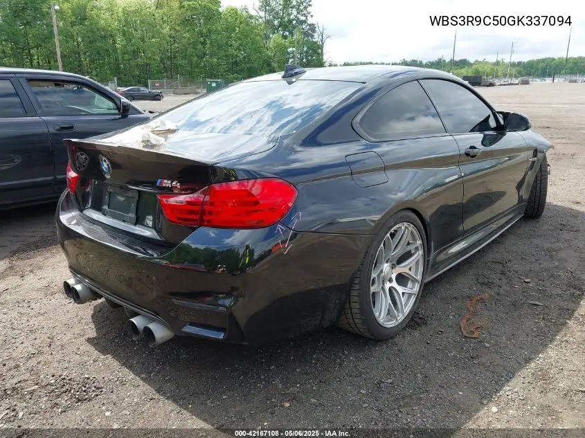 2016 BMW M4 VIN: WBS3R9C50GK337094 Lot: 42167108