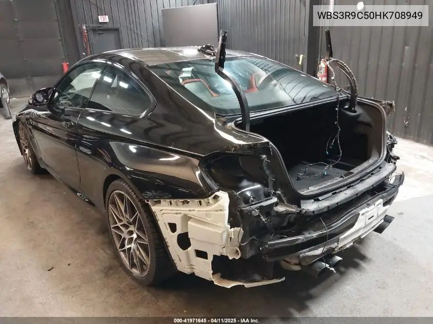 2017 BMW M4 VIN: WBS3R9C50HK708949 Lot: 41971645