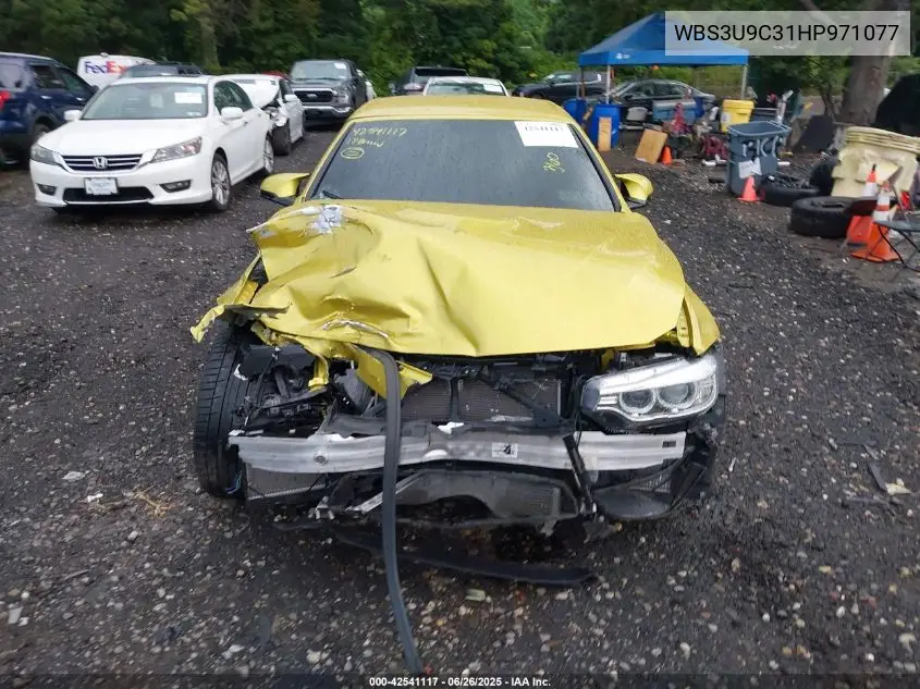 2017 BMW M4 VIN: WBS3U9C31HP971077 Lot: 42541117