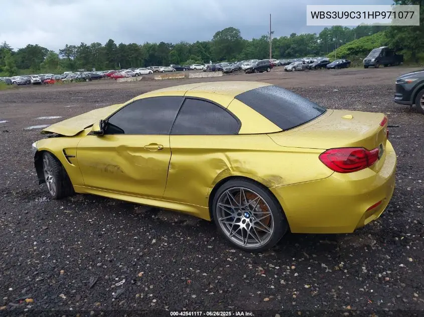 2017 BMW M4 VIN: WBS3U9C31HP971077 Lot: 42541117