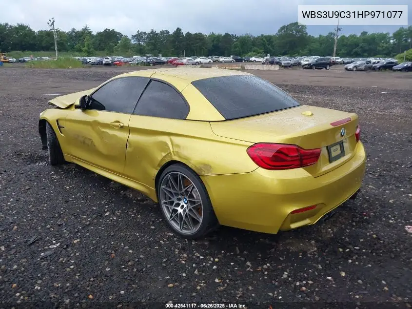 2017 BMW M4 VIN: WBS3U9C31HP971077 Lot: 42541117