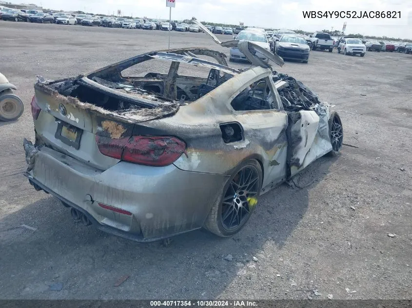 2018 BMW M4 VIN: WBS4Y9C52JAC86821 Lot: 40717354