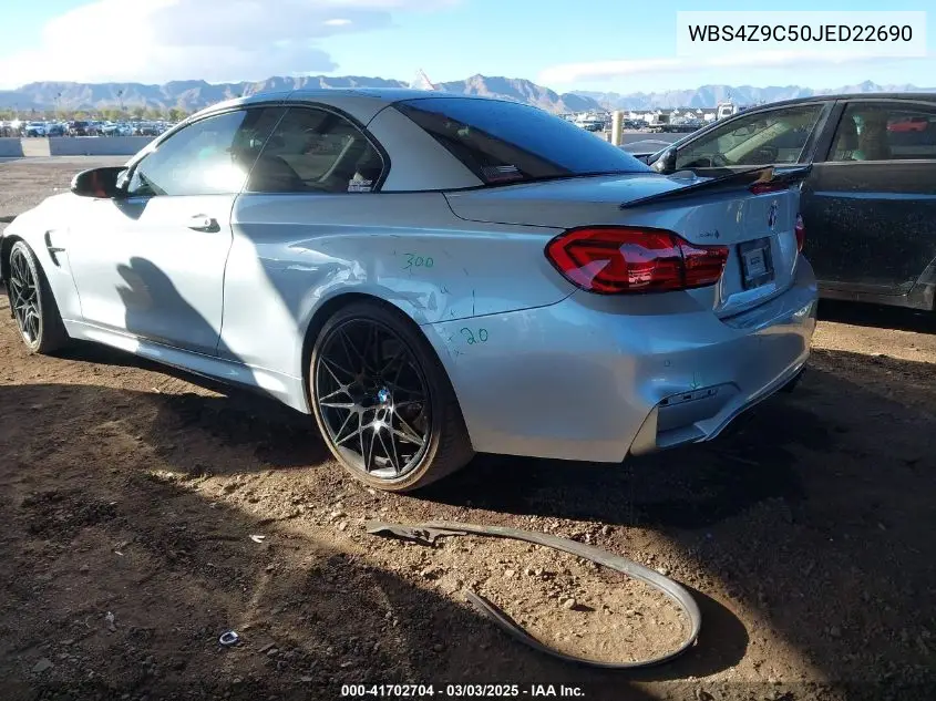 2018 BMW M4 VIN: WBS4Z9C50JED22690 Lot: 41702704