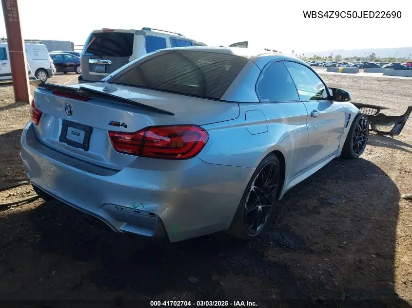 2018 BMW M4 VIN: WBS4Z9C50JED22690 Lot: 41702704