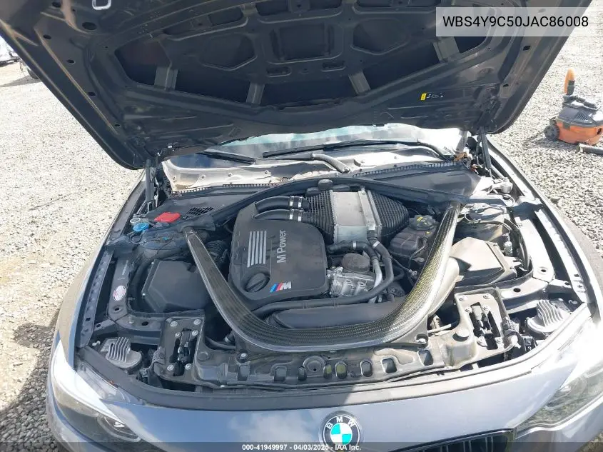 2018 BMW M4 VIN: WBS4Y9C50JAC86008 Lot: 41949997