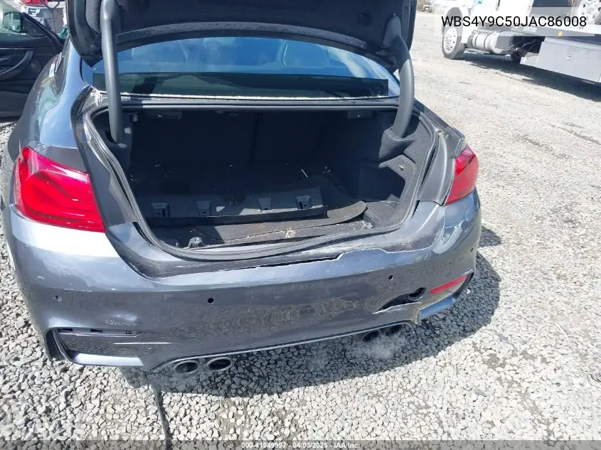 2018 BMW M4 VIN: WBS4Y9C50JAC86008 Lot: 41949997