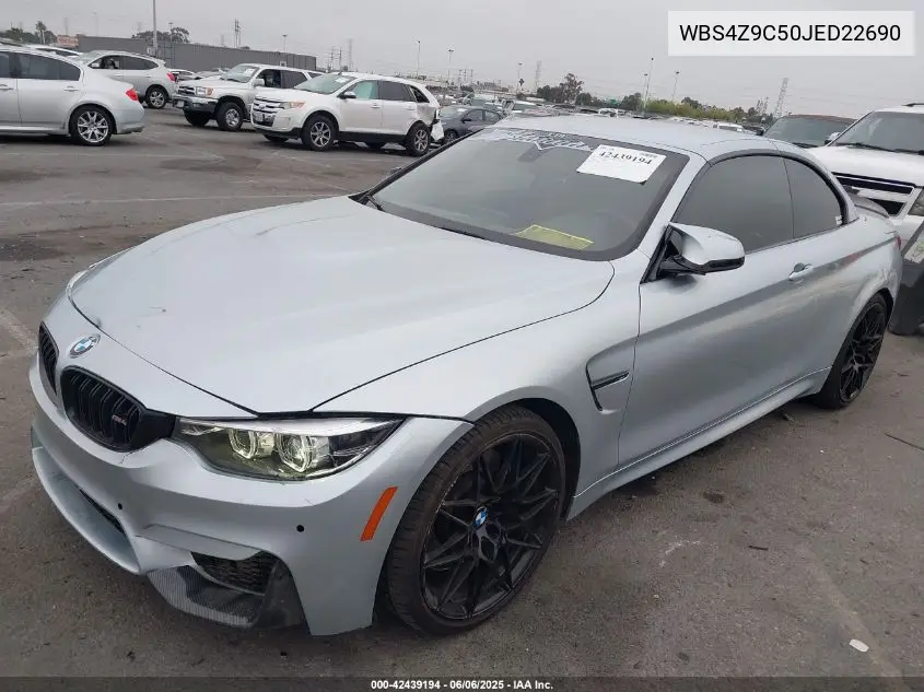 2018 BMW M4 VIN: WBS4Z9C50JED22690 Lot: 42439194