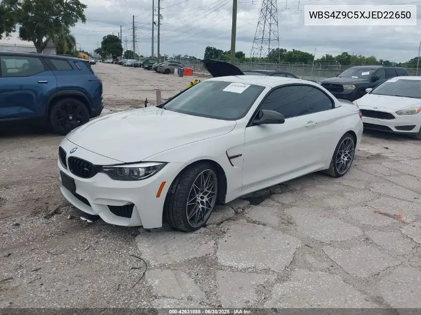 2018 BMW M4 VIN: WBS4Z9C5XJED22650 Lot: 42631888