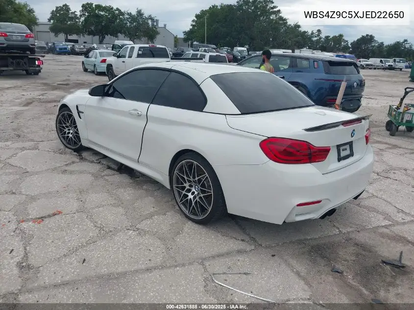 2018 BMW M4 VIN: WBS4Z9C5XJED22650 Lot: 42631888