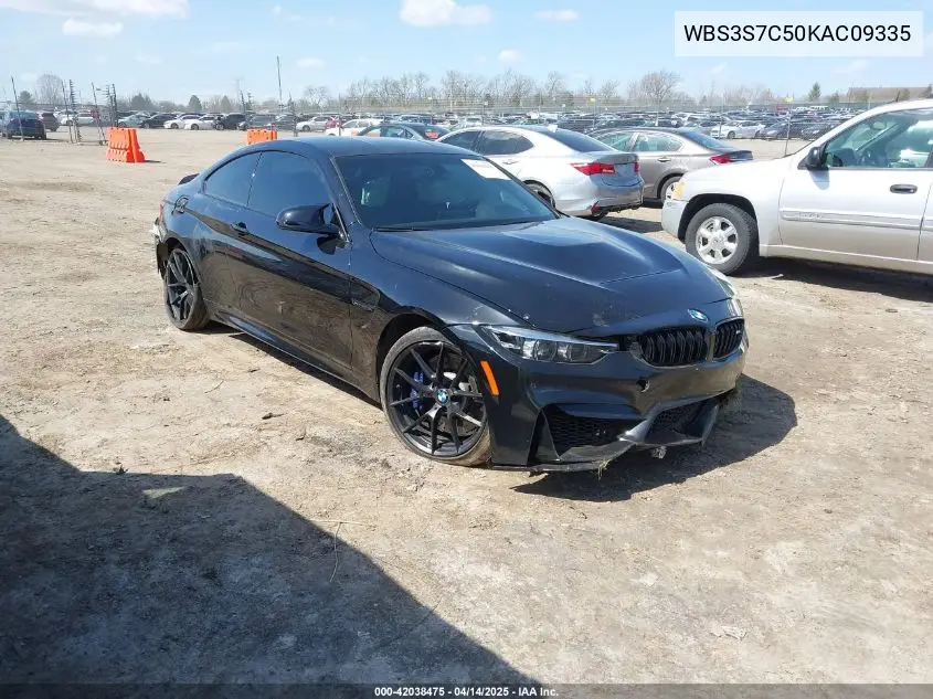 2019 BMW M4 Cs VIN: WBS3S7C50KAC09335 Lot: 42038475