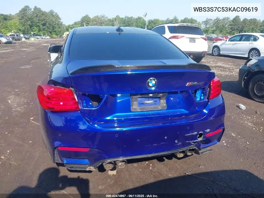 2019 BMW M4 Cs VIN: WBS3S7C53KAC09619 Lot: 42474967