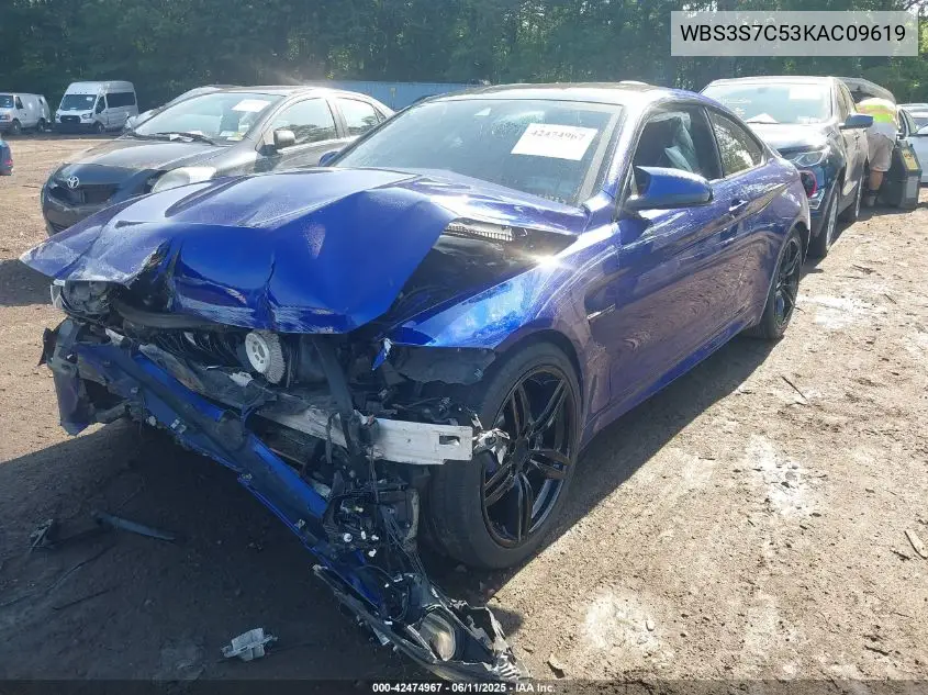 2019 BMW M4 Cs VIN: WBS3S7C53KAC09619 Lot: 42474967