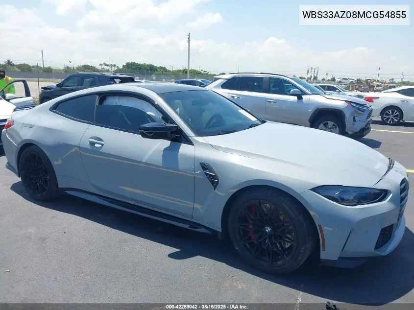 2021 BMW M4 Competition VIN: WBS33AZ08MCG54855 Lot: 42269042