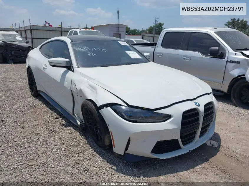 2021 BMW M4 VIN: WBS53AZ02MCH23791 Lot: 42318737