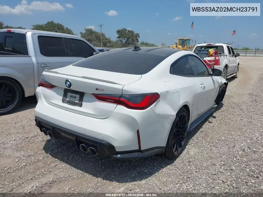 2021 BMW M4 VIN: WBS53AZ02MCH23791 Lot: 42318737