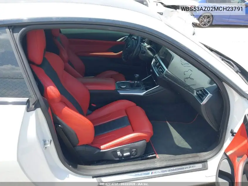 2021 BMW M4 VIN: WBS53AZ02MCH23791 Lot: 42318737