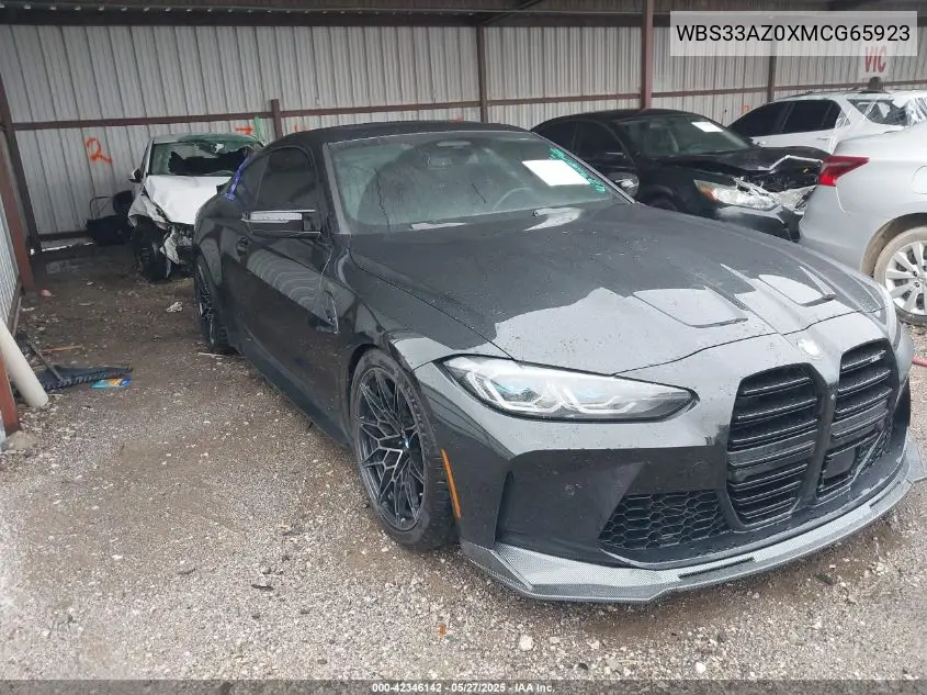 2021 BMW M4 Competition VIN: WBS33AZ0XMCG65923 Lot: 42346142