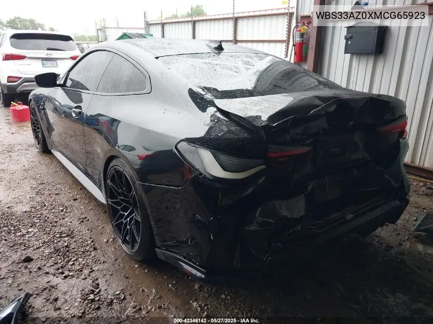 2021 BMW M4 Competition VIN: WBS33AZ0XMCG65923 Lot: 42346142