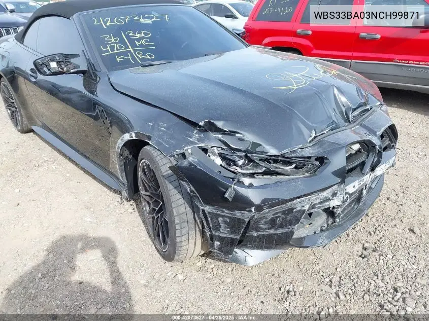 2022 BMW M4 Competition xDrive VIN: WBS33BA03NCH99871 Lot: 42073627