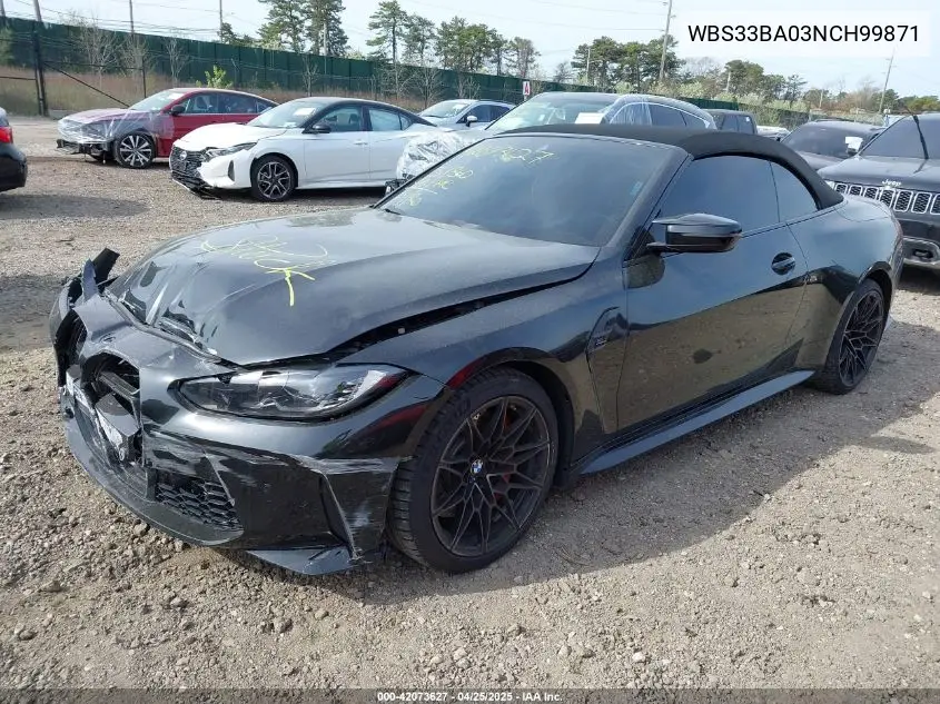 2022 BMW M4 Competition xDrive VIN: WBS33BA03NCH99871 Lot: 42073627