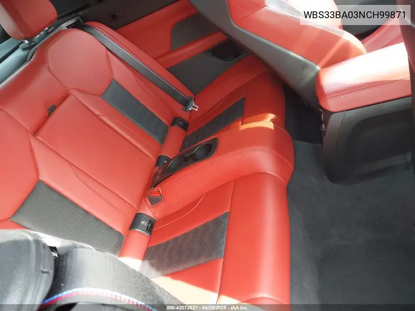 2022 BMW M4 Competition xDrive VIN: WBS33BA03NCH99871 Lot: 42073627