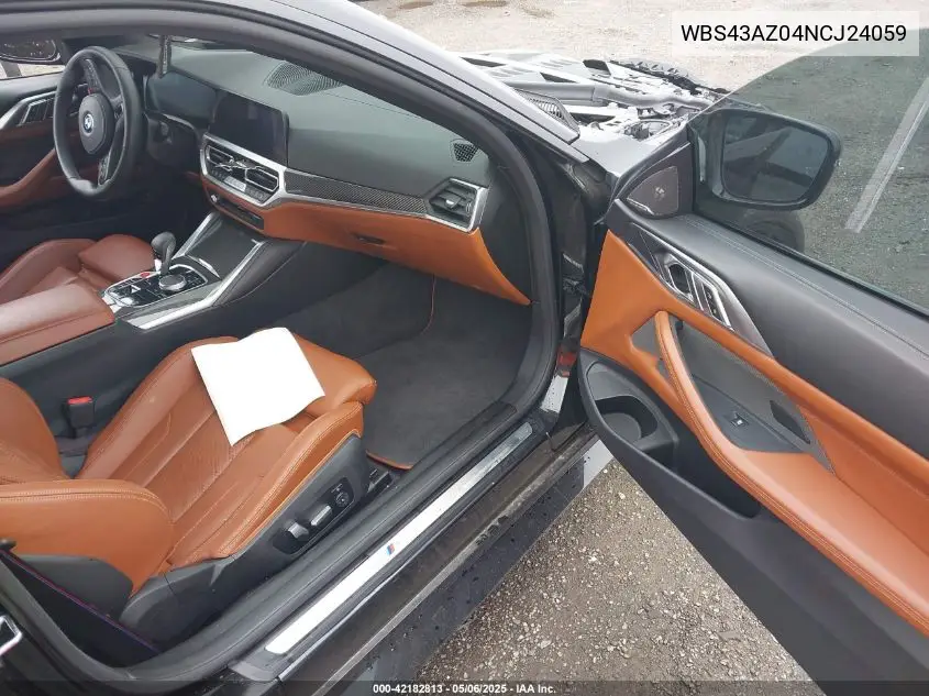 2022 BMW M4 Competition xDrive VIN: WBS43AZ04NCJ24059 Lot: 42182813